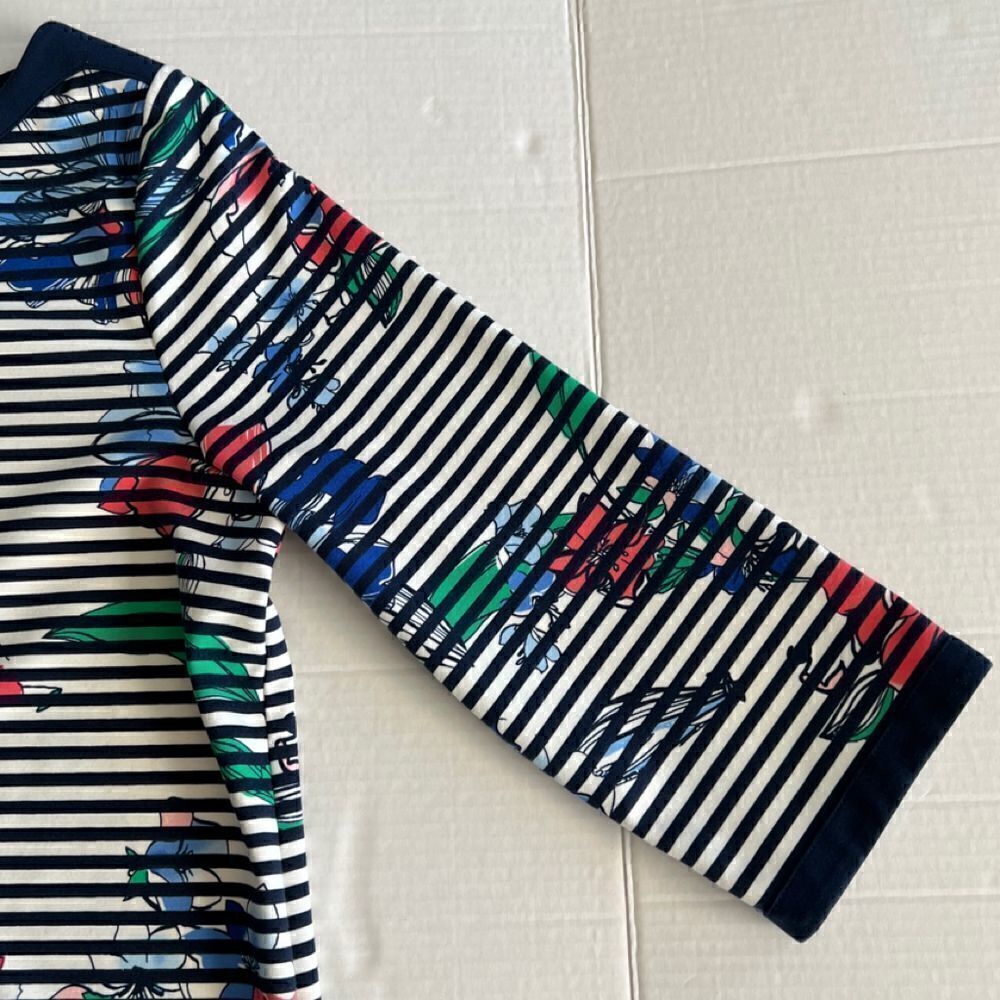 rafaella LP striped floral boat neck top - Picture 6 of 10